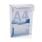 Brochure holder with lid