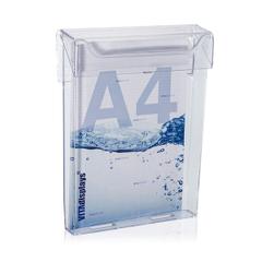 Prospekthalter mit Deckel