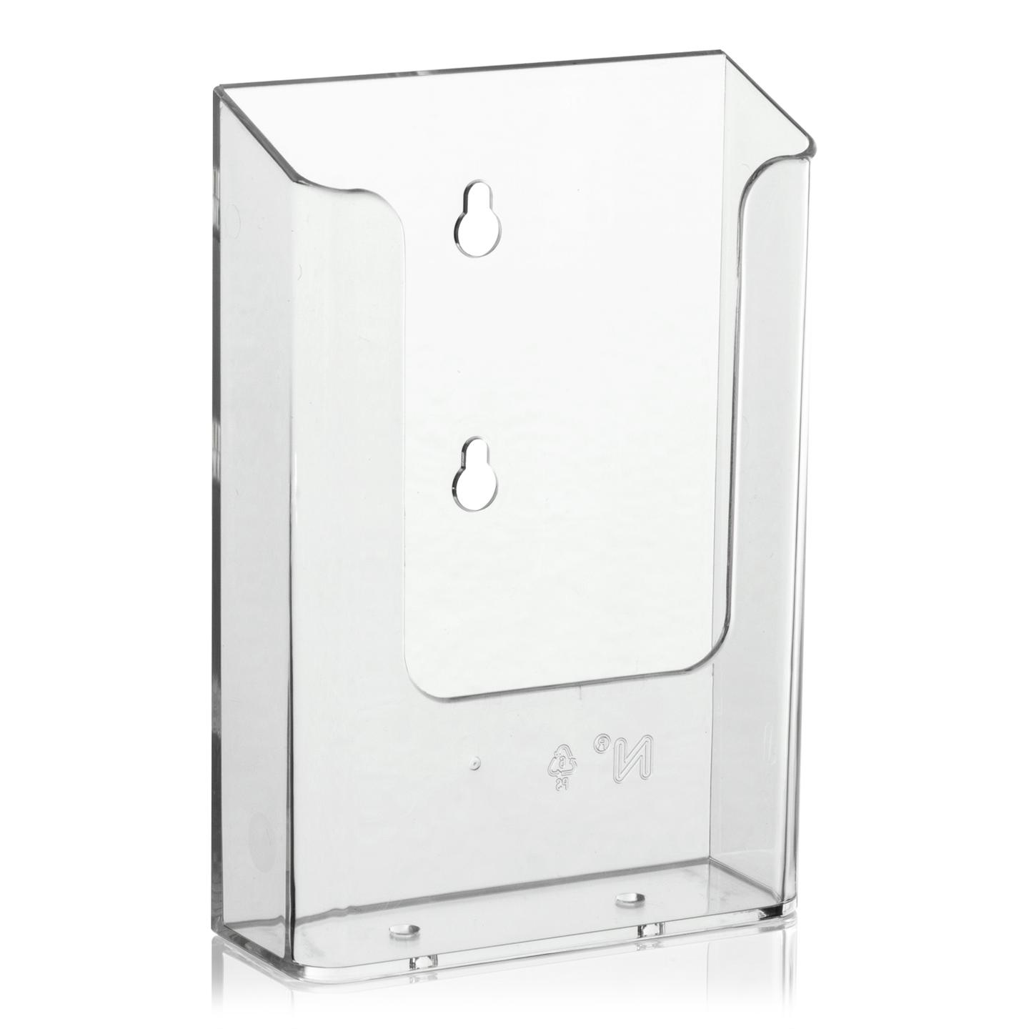 DIN lang / A6 / A5 / A4 Prospekthalter aus Kunststoff Wand transparent 