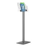 Prospektständer Aluminium DIN lang (6 Fächer)