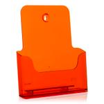DIN A4 Prospekthalter / neon-orange