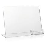 DIN A4 Werbe-Aufsteller / Quer + Visi.-Fach
