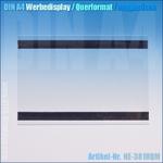 DIN A4 Werbedisplay / quer (magnetisch)