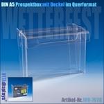 DIN A5 Prospektbox mit Deckel / Querformat