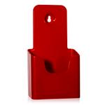 DIN lang Tischprospektständer DL / DIN A6 Flyerhalter (rot)