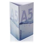 DIN A5 Dreieckständer / Plexiglas®-Aufsteller