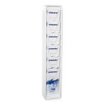 DIN lang Display / 6 Etg. / Wandmontage (Weiss)