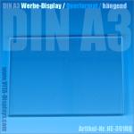 DIN A3 Werbe-Display / hängend / quer (OL)