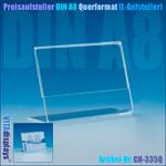 Preisaufsteller DIN A8 Querformat (L-Aufsteller)