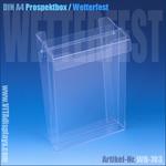 DIN A4 Prospektbox mit Deckel