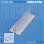 Schildhalter Steckschlitz / selbstklebend / Länge: 76 mm