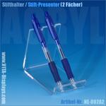 Stifthalter / Stift-Presenter aus Acryl (2 Fächer)