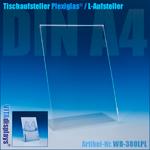 Tischaufsteller Plexiglas® DIN A4 (L-Aufsteller)