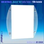 DIN A4 Quick SET Info-Schild / CHROM