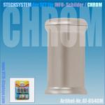 Stecksystem MIDI-4 für Info-Schilder / CHROM
