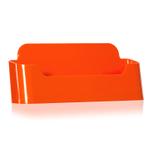 Visitenkartenständer / Visitenkarten-Halter in orange