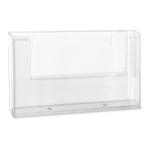 DIN A4 Prospekthalter / Quer / Wand