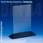 DIN A4 Werbe-Aufsteller / T-Ständer / schwarz