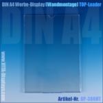 DIN A4 Werbedisplay / hängend (Top-Loader)