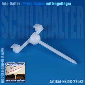 Schildhalter Pin-Claw / Steckschlitz (PIN 38mm)