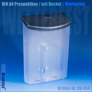 DIN A4 Prospektbox / Wand / Aussen