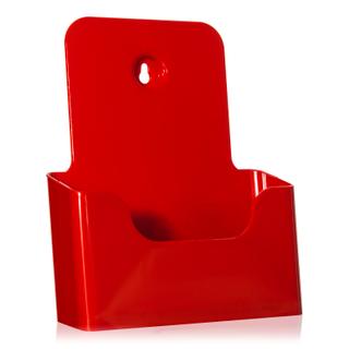 DIN A5 Prospekthalter / rot