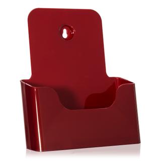 DIN A5 Prospektständer / bordeaux