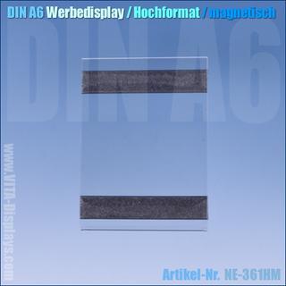 DIN A6 Werbedisplay / hängend (magnetisch)