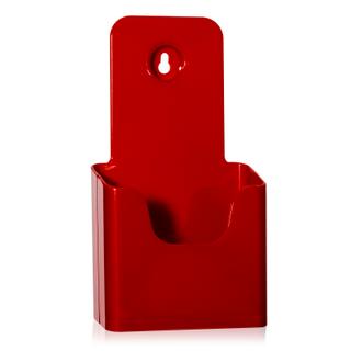 DIN lang Tischprospektständer DL / DIN A6 Flyerhalter (rot)