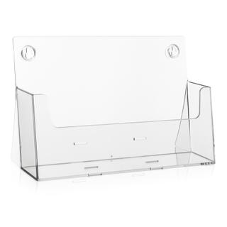 DIN A4 Prospektständer / Quer / Extra Fülltiefe