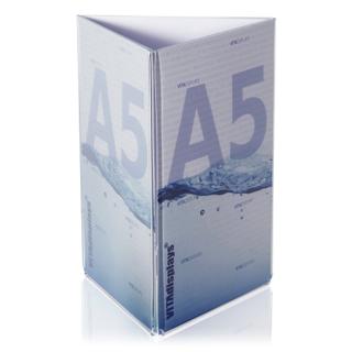 DIN A5 Dreieckständer / PLEXIGLAS® Aufsteller