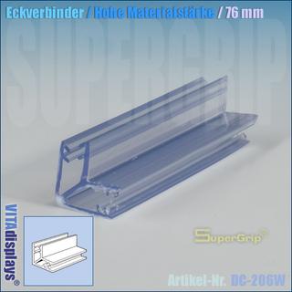 Eckverbinder / Hohe Materialstärke / Länge: 76 mm