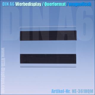 DIN A6 Werbedisplay / quer (magnetisch)