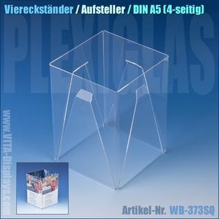 DIN A5 Viereck-Ständer / Plexiglas® Werbeaufsteller