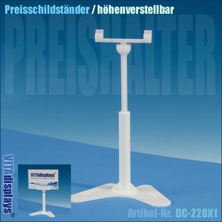 Preisschildständer / Steckschlitz (höhenverstellbar)