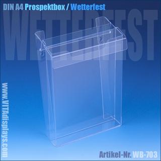 DIN A4 Prospektbox mit Deckel