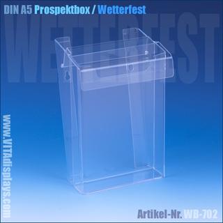 DIN A5 Prospektbox mit Deckel
