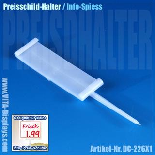 Schildhalter Pin / für Schildhöhe 60mm