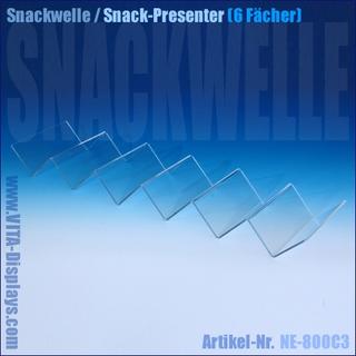 Snackwelle / Snack-Presenter aus PLEXIGLAS® (56,5 x 15,0 cm) 
