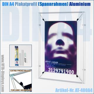 DIN A4 Spannrahmen / Plakatprofil (Alu)