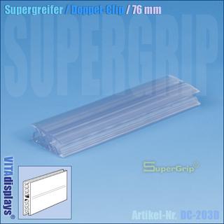 Supergreifer / Doppel-Clip / Länge: 76 mm