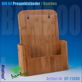 DIN A4 Prospektständer / Bambus