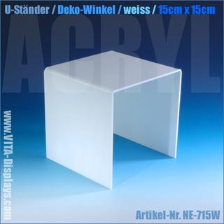 U-Ständer / Aufbau-Winkel (15x15cm) weiss