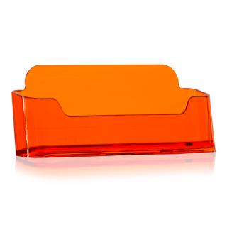Visitenkartenhalter / Visitenkartenständer in neon-orange
