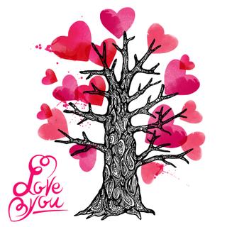 Kühlschrankmagnet "LOVE TREE" - homeBLOCKrocks® Liebesmagneten