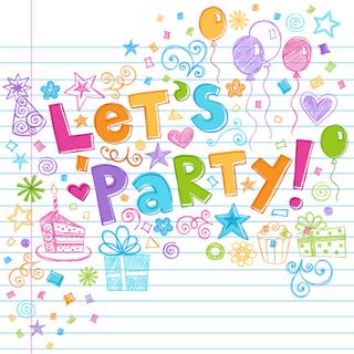 Whiteboard-/ Kühlschrankmagnet "let’s Party" - der Party-Magnet