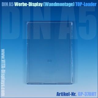 DIN A5 Werbedisplay / hängend (Top-Loader)