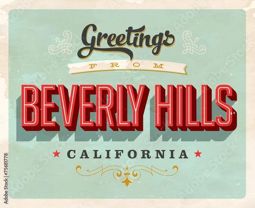 Retro Greetings from Beverly Hills
