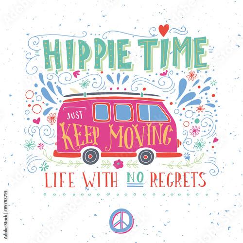 Vintage hippie time