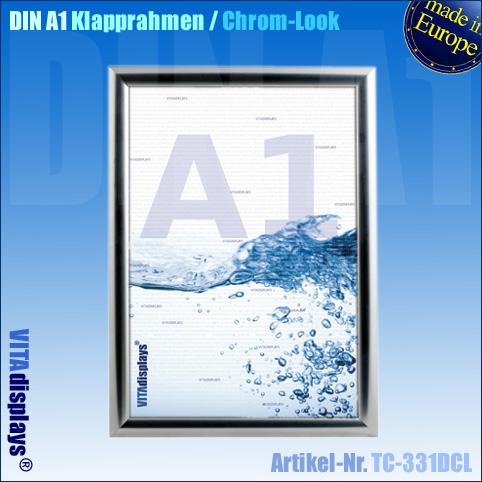 Snap frame DIN A1 in chrome look (RESTPOSTEN)